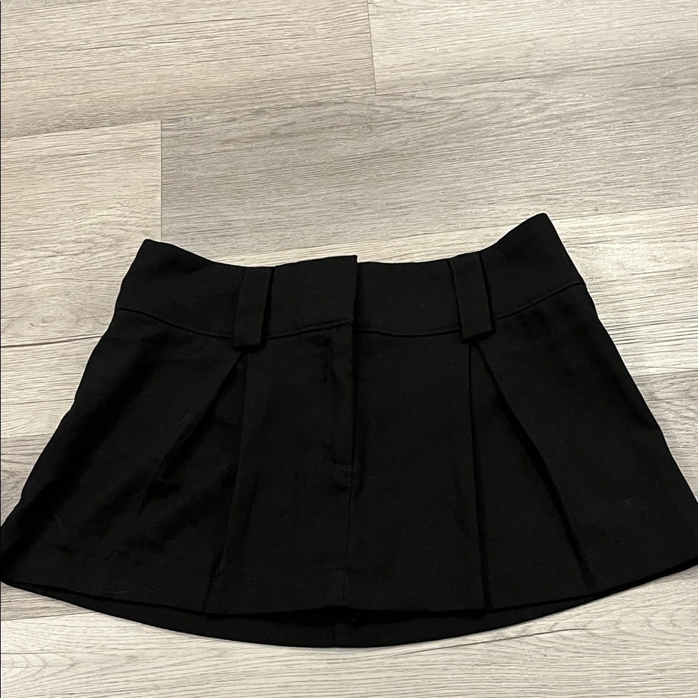 Garage pleated mini skirt